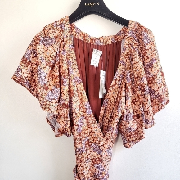 New L*Space Panama Lilly Of The Valley Wrap Maxi Dress/Swim Cover-Up NWT Medium - Picture 13 of 17